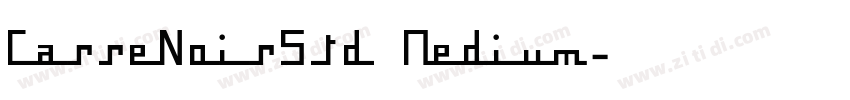 CarreNoirStd Medium字体转换